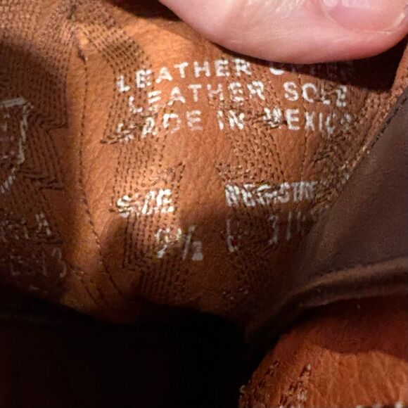 Dan Post Mens Cowboy Boots 9.5 Brown Leather Western Embroidered - Picture 11 of 11